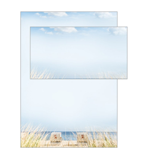 Hartung, Brevpapir med havudsigt og strandstole