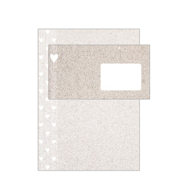 Hartung, Brevpapir med hjerter