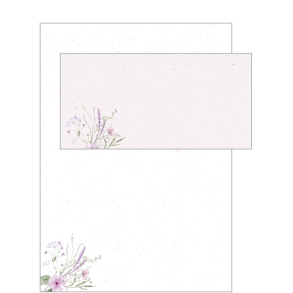 Hartung, Brevpapir med lyserde blomster