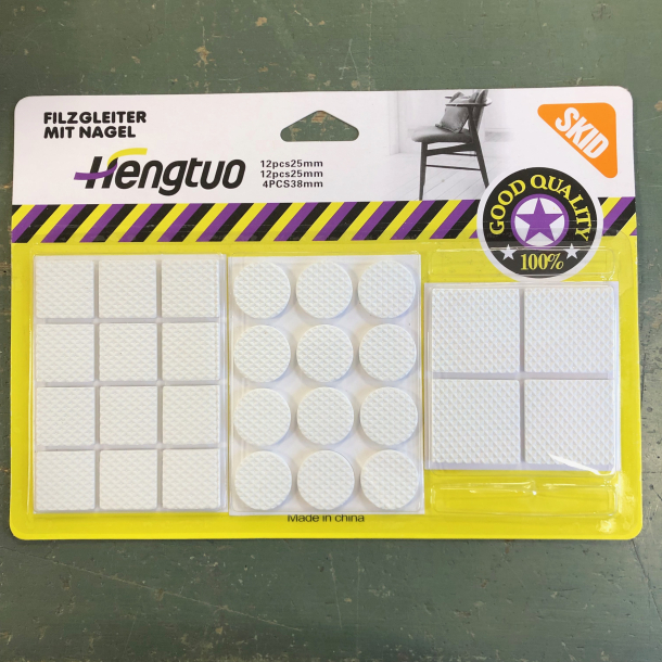 Hengtuo Filtdutter, 28 stk, hvid