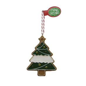 Honningkagefigurer med duft, juletr m. blank felt