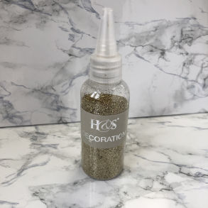 H&S Glitter, guld, fin