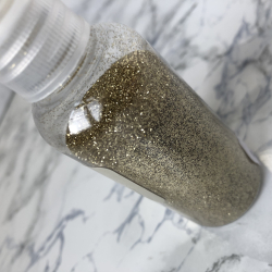 H&S Glitter, guld, fin