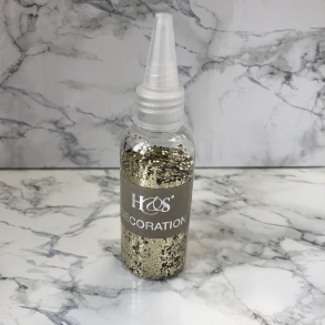 H&S Glitter, guld, grov