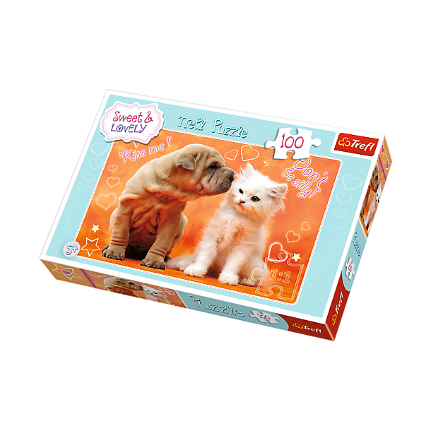 Hund &amp; kat, 100 brikker