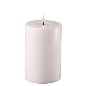 Hvide Bloklys 10x15 cm (kunstige)