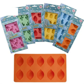 Isterningerbakke, orange, appelsin