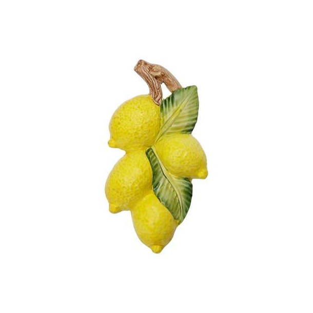 Italiensk fajance, citron deko p gren, 23x13cm