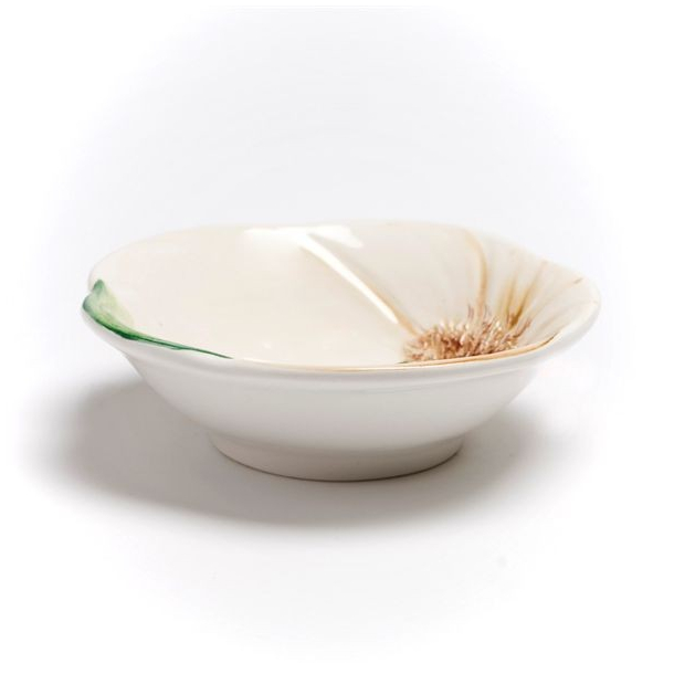 Italiensk fajance skl, Hvidlg 15 cm