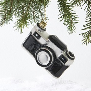 Julefigur, Glaspynt, Kamera med snor