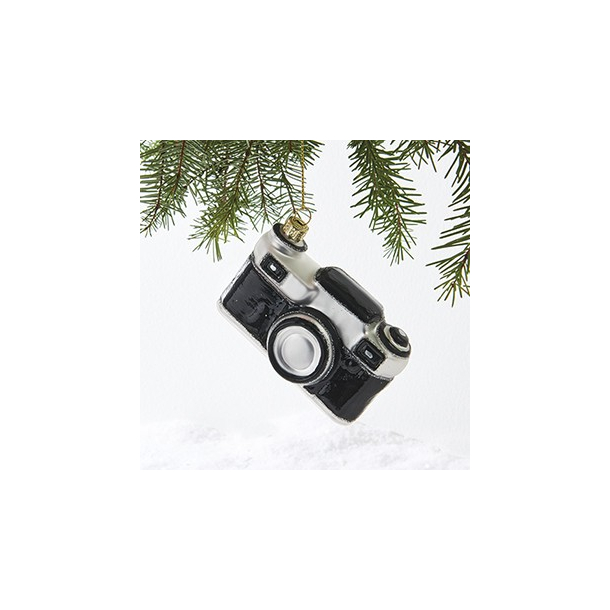 Julefigur, Glaspynt, Kamera med snor