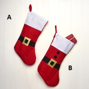 Julesok, filt, m/blte – 47cm 