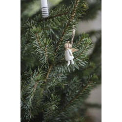 Juletrspynt engel flyvende hndmalet