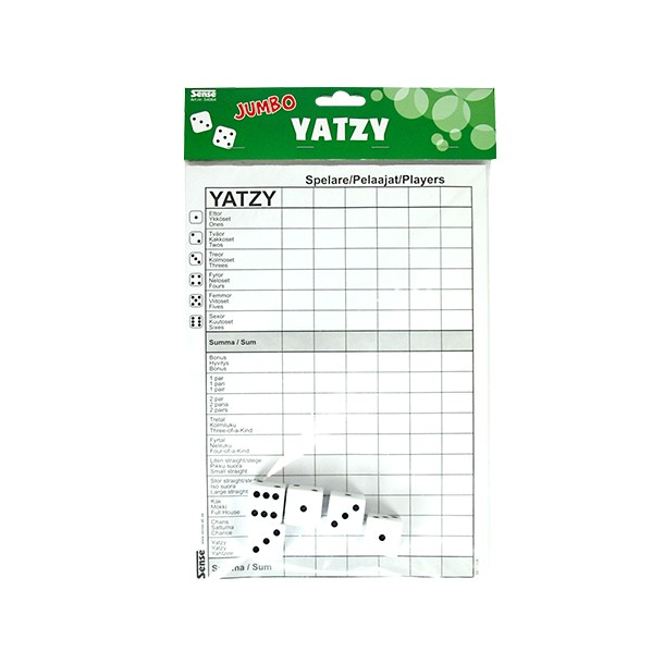 Jumbo Yatzy m. 5 terninger