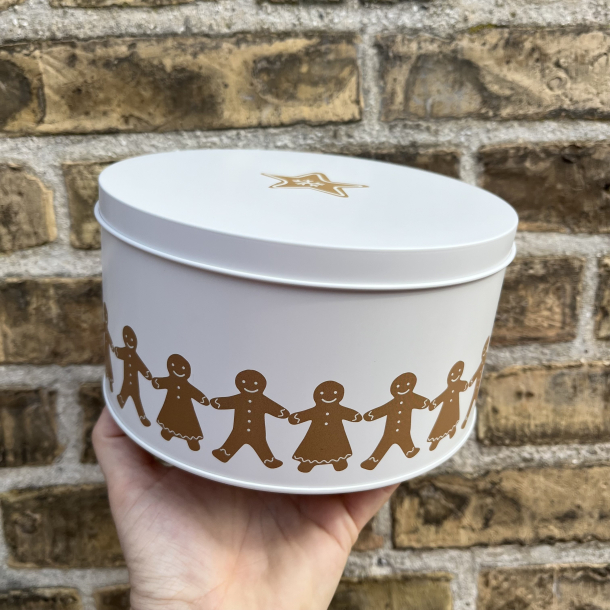 Kagedse med honningkagefigur, rund