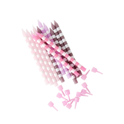 Kagelys - Pink stribet