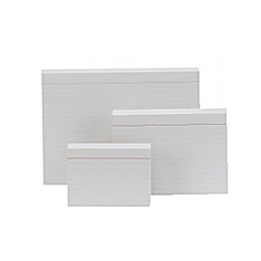 Kartotekskort format A6, linieret, 100 stk.