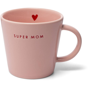 Keramik kop, SUPER MOM pink, 350ml