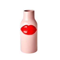 Keramik Vase stor - Red lips