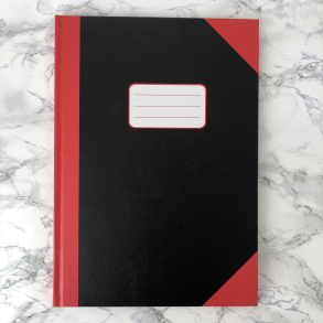 Kinabog i rd, m. skrivefelt, A4