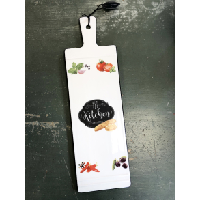 Kitchen skrebrt 40 x 12 cm, porceln