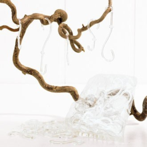 Klare plast kroge, 50 stk.