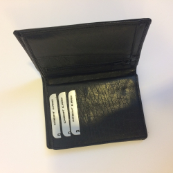 Klassisk skindpung  - Sort