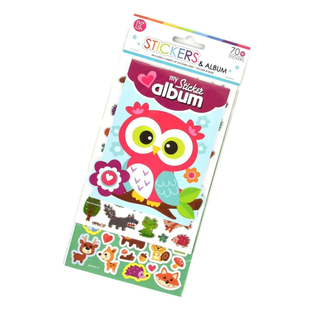 Klistermrkealbum med klistermrker, Skovdyr