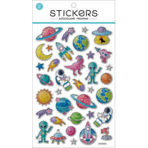 Klistermrker, Folie, Space