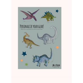 Klistermrker til madkassen, dinoer