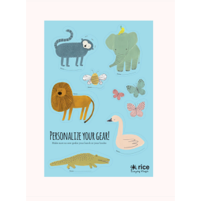 Klistermrker til madkasser- Bl