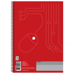 Kollegieblok A4, 80 blade, kvadreret
