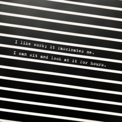 Kollegieblok A4, I like work...