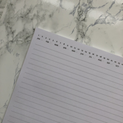 Kollegieblok A4, I like work...