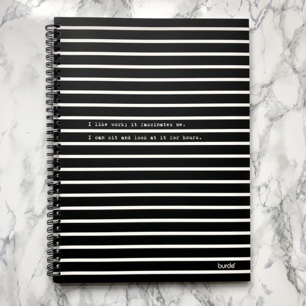 Kollegieblok A4, I like work...