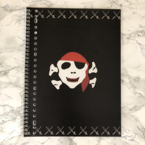 Kollegieblok A4, Pirat, linieret