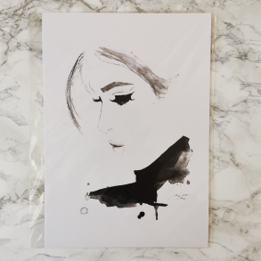 Kort A5 - Ansigtet af en kvinde