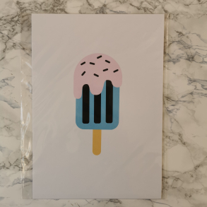 Kort A5 - Is m. krymmel