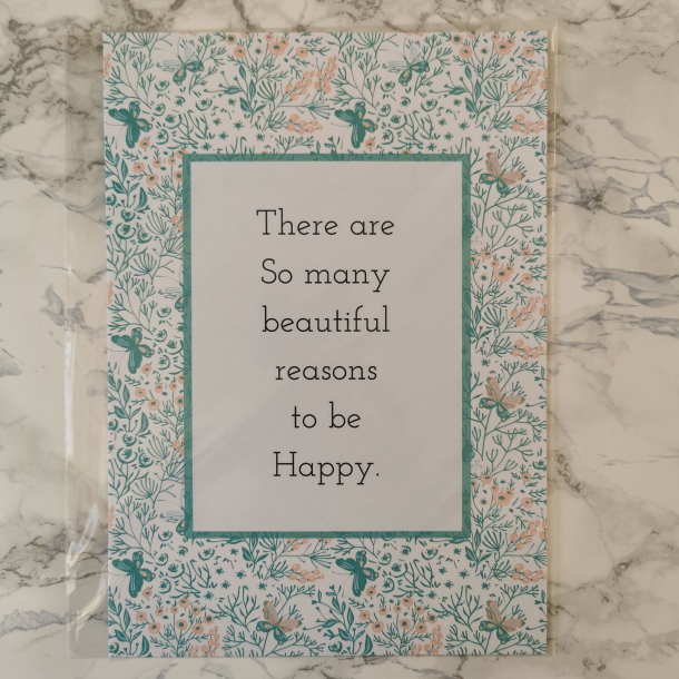 Kort A5 - There are so many beautiful reasons to be happy