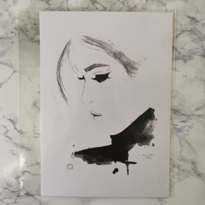 Kort A6 - Ansigtet af en kvinde