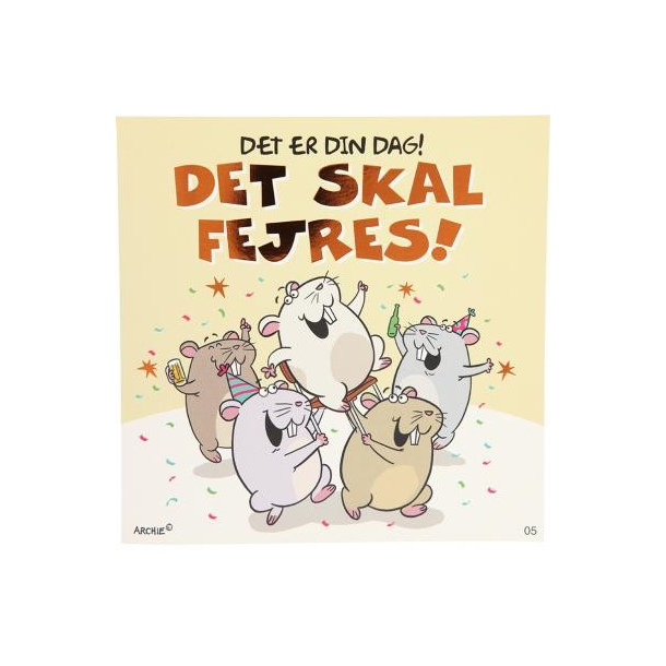Kort med musik, Det er din dag! Det skal fejres!