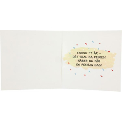 Kort med musik, Fest og farver og hjt humr! Tillykke..