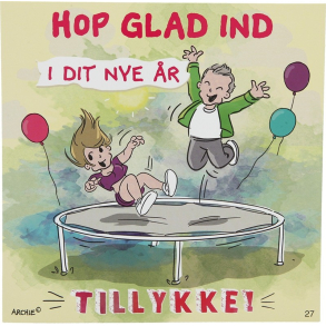 Kort med musik, Hop glad ind i dit nye r, Tillykke