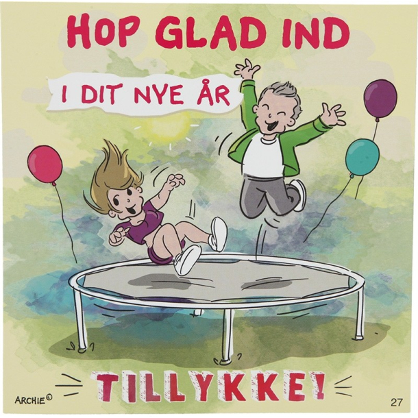 Kort med musik, Hop glad ind i dit nye r, Tillykke