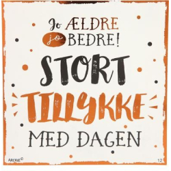 Kort med musik, Jo ldre jo bedre! Stort tillykke med...