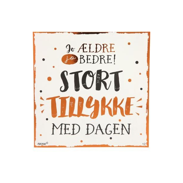 Kort med musik, Jo ldre jo bedre! Stort tillykke med...