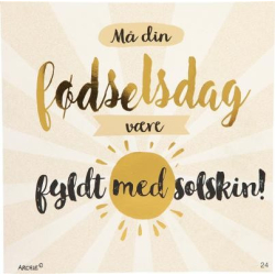 Kort med musik, M din fdselsdag vre fyldt...