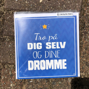 Kort med musik, Tro p dig selv