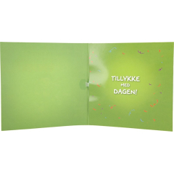 Kort med musik, Ung, flot og med mange talenter. Du er en sand vinder!