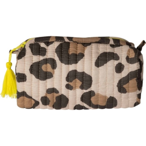 Kosmetik taske, leopard, lille